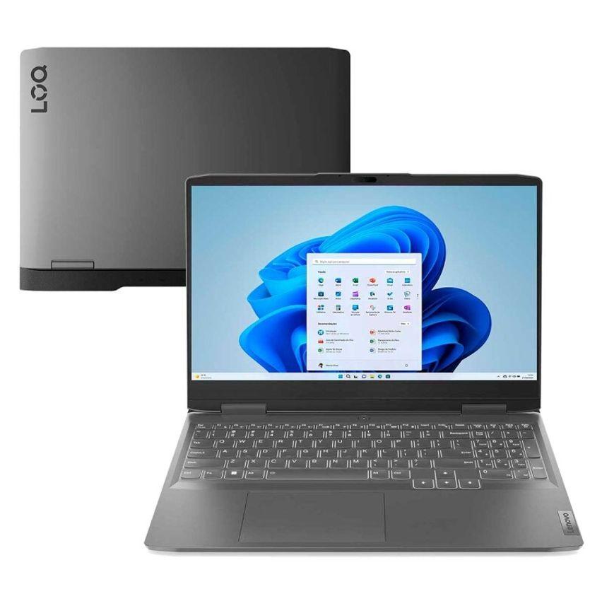 Notebook Lenovo LOQ 15IRH8BR Intel Core i5-12450H 8GB 512SSD 15.6\" Windows 11 Storm Grey