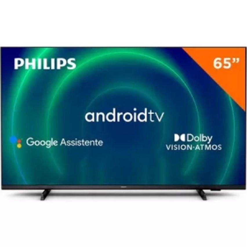 Smart TV Philips LED 4K UHD 65" Google TV Wi-Fi 3 HDMI 2 USB 60Hz - 65PUG7408/78