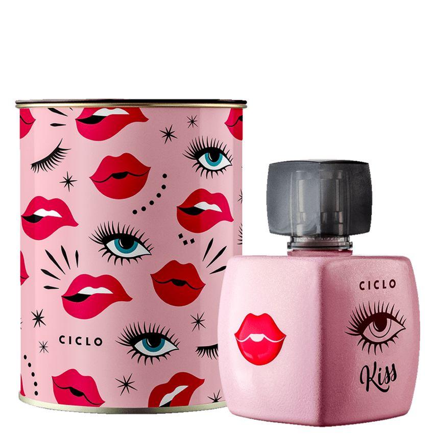 Perfume Kiss Ciclo Cosméticos Deo Colônia Lata