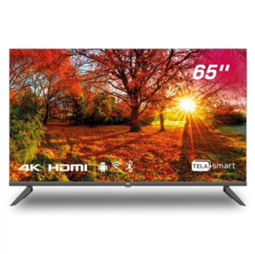 Smart TV 65" HQ 4K 3 HDMI 2 USB WI-FI Design Slim e Tela Frameless