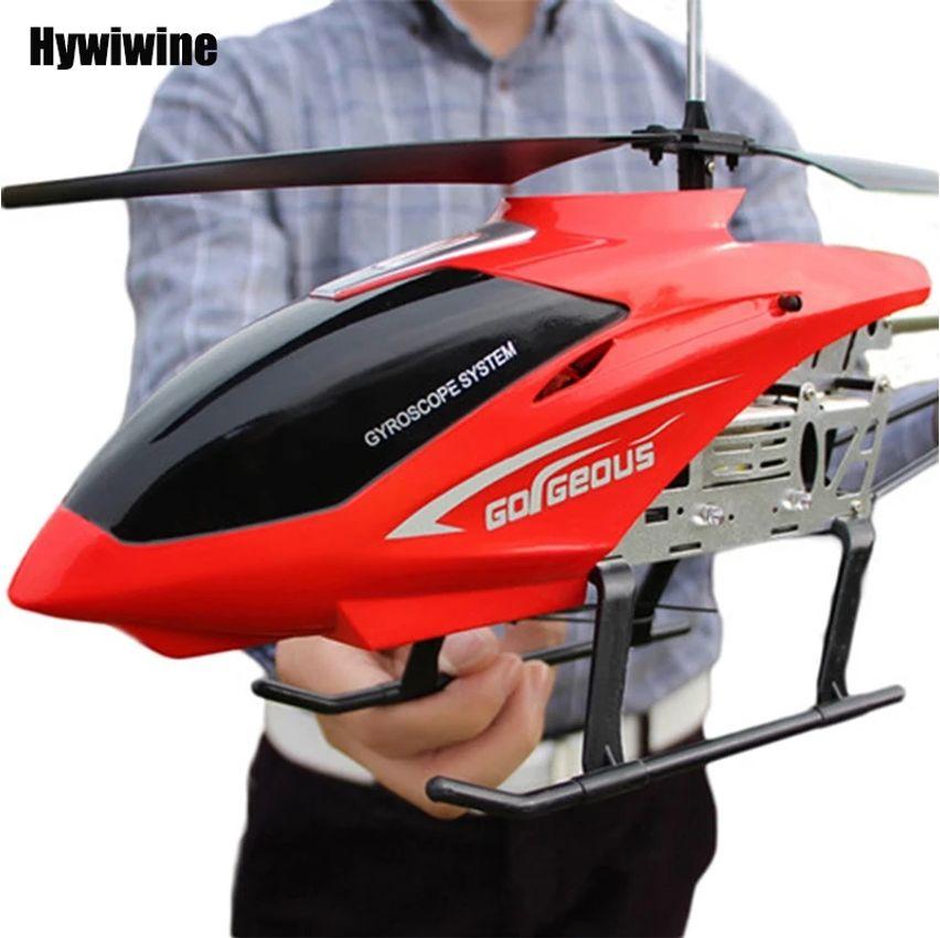 Helicóptero RC com controle remoto para crianças brinquedo de avião grande extra durável modelo de drone ao ar livre