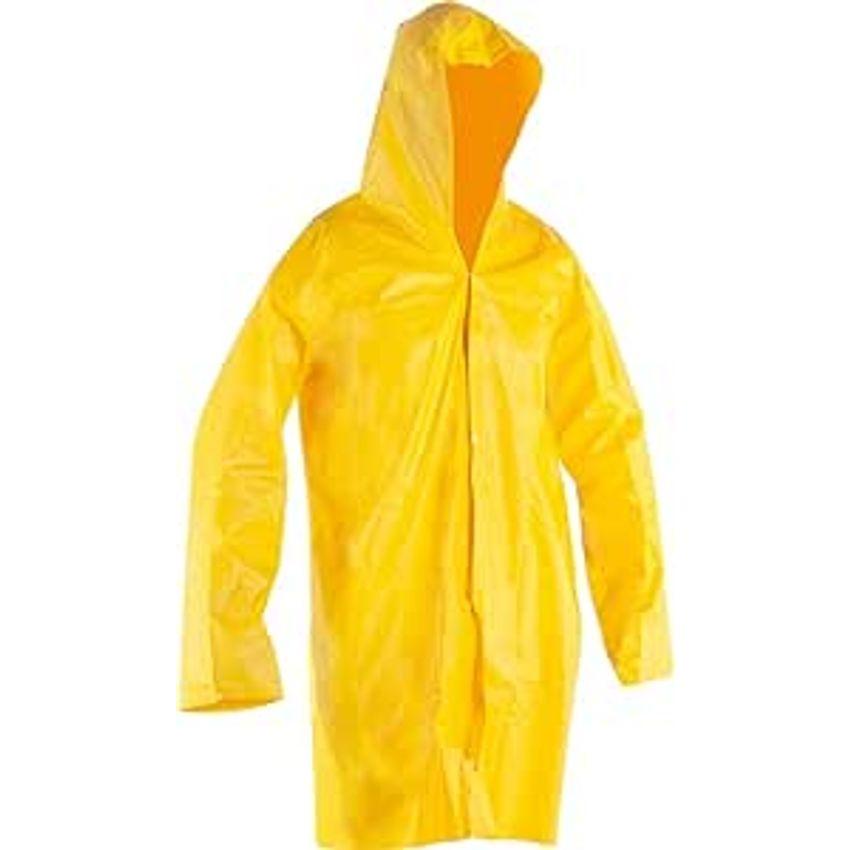 Capa para Chuva de PVC com Forro Nove54 Amarela Tam G