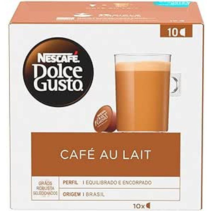 3 Caixas Dolce Gusto Nescafe Café Au Lait - 10 Cápsulas (Total 30)