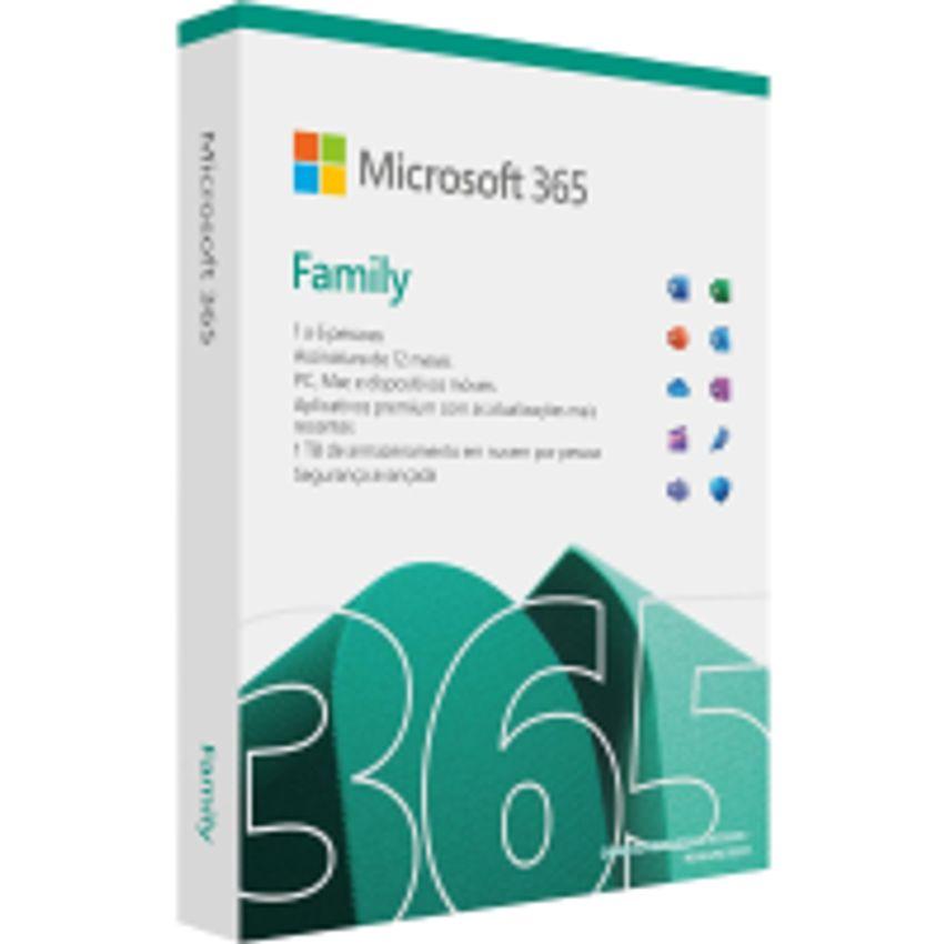 Microsoft 365 Family | 1TB na nuvem por usuário | até 6 usuários