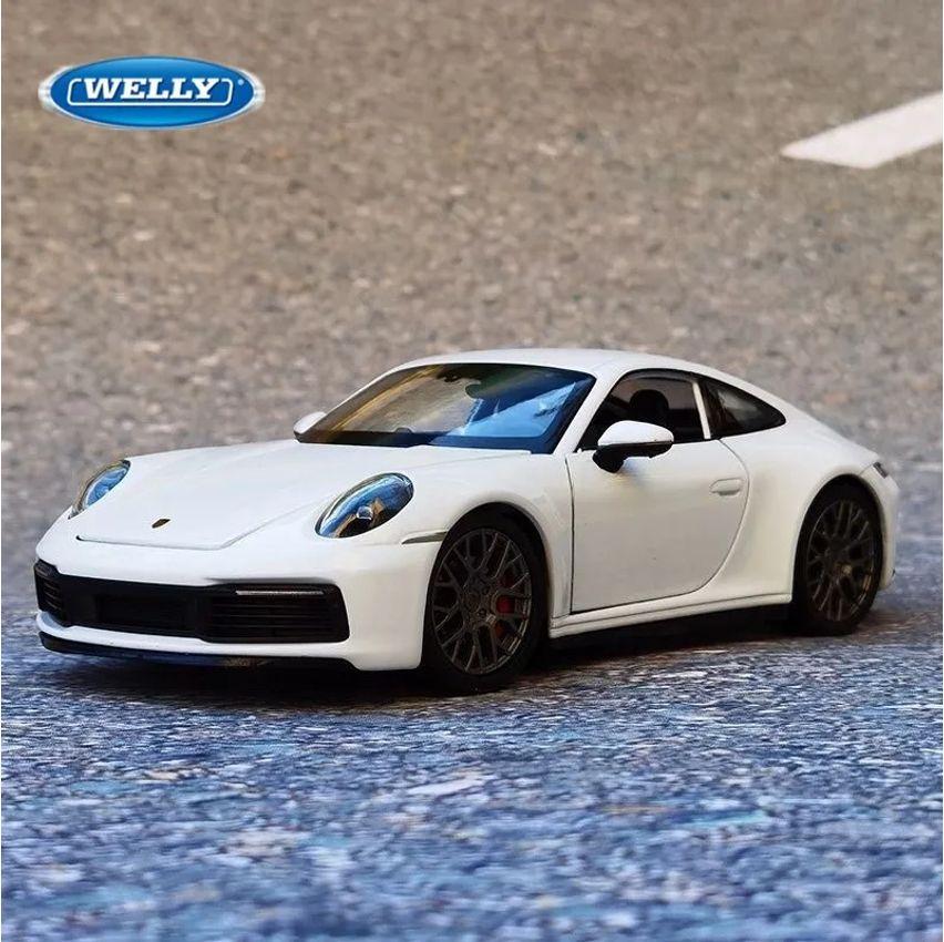 Car Model Diecast Welly-Porsche 911 Carrera 4S Coupe Alloy Sports