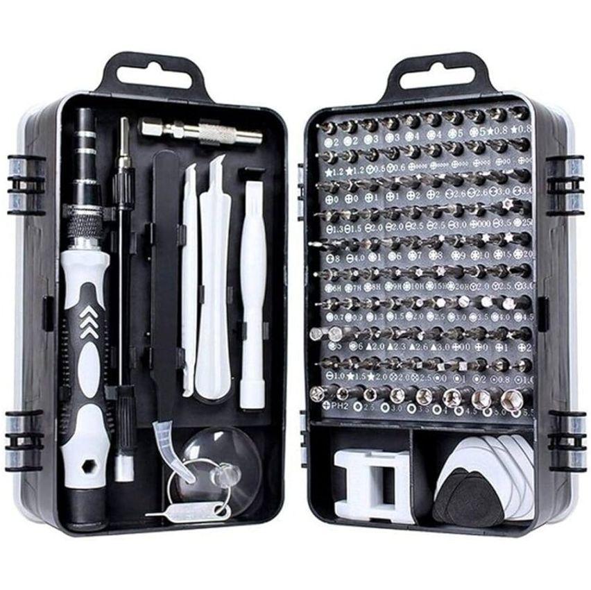 Conjunto de chaves de fenda de precisão 115 em 1 kit de ferramentas de reparo com kit de driver magnético conjunto de
