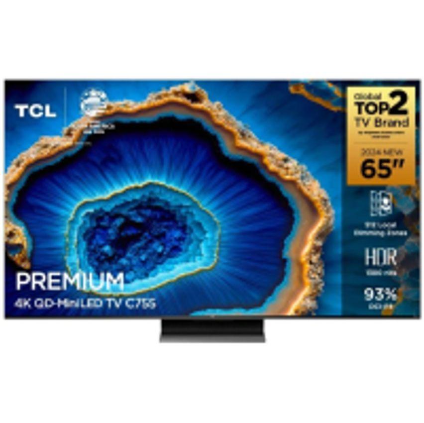 Smart TV TCL 65" QD Mini LED UHD 4K Google TV Dolby Vision IQ 65C755