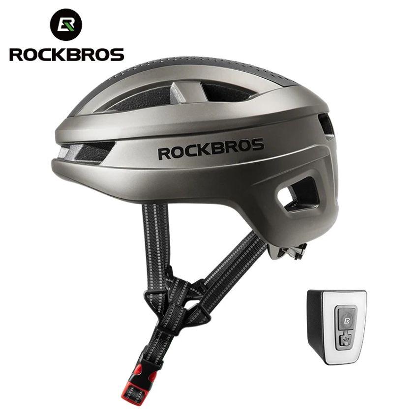 ROCKBROS-Capacete de Mountain Bike para Homens Capacete de Ciclismo Sucção Magnética Capacetes Shell Seguro Resp