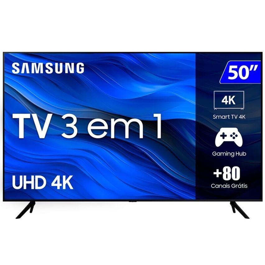 Smart TV Samsung Pur Color 50" 4K Wi-Fi Tizen HDR 10+ UN50CU7700GXZD