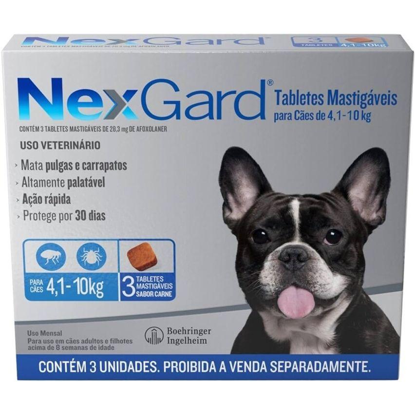 NexGard Antipulgas e Carrapatos para Cães de 41 a 10kg 3 tabletes