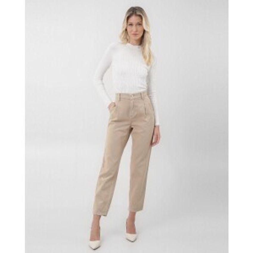 Calça jeans color feminina baggy cintura alta | Pool Jeans