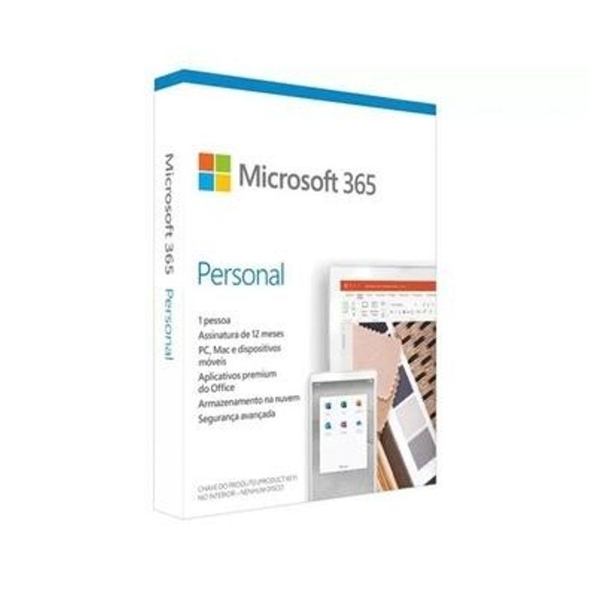 Microsoft 365 Personal 12 Meses - QQ2-01386 - Mídia Física