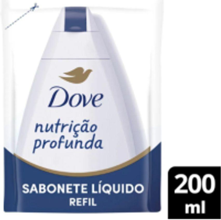 Refil Sabonete Líquido Corporal Dove Nutrição Profunda com 200ml