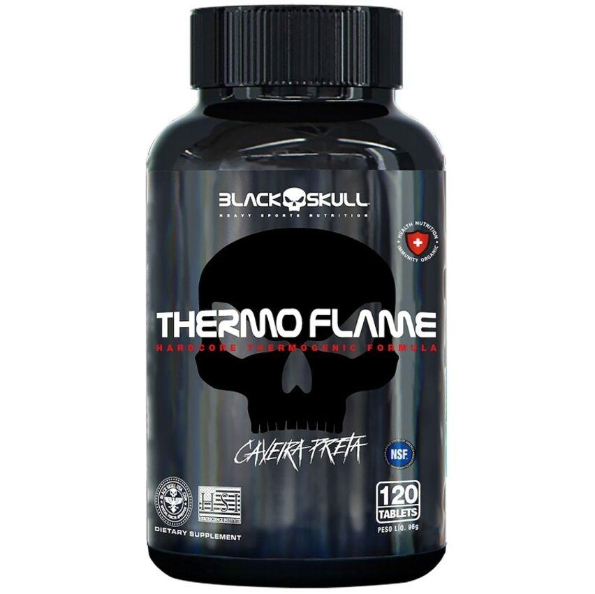 Termogênico Black Skull Thermo Flame - 120 Tabletes