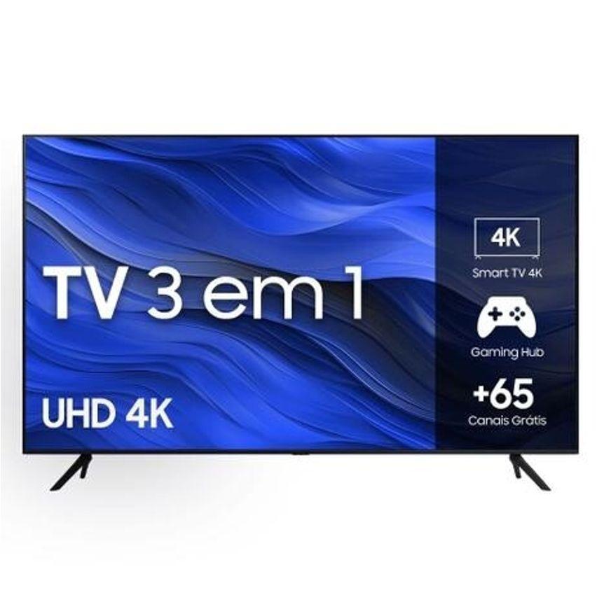 Smart TV Samsung 58" UHD 4K 58CU7700 2023 Processador Crystal 4K Gaming Hub Tela sem Limites