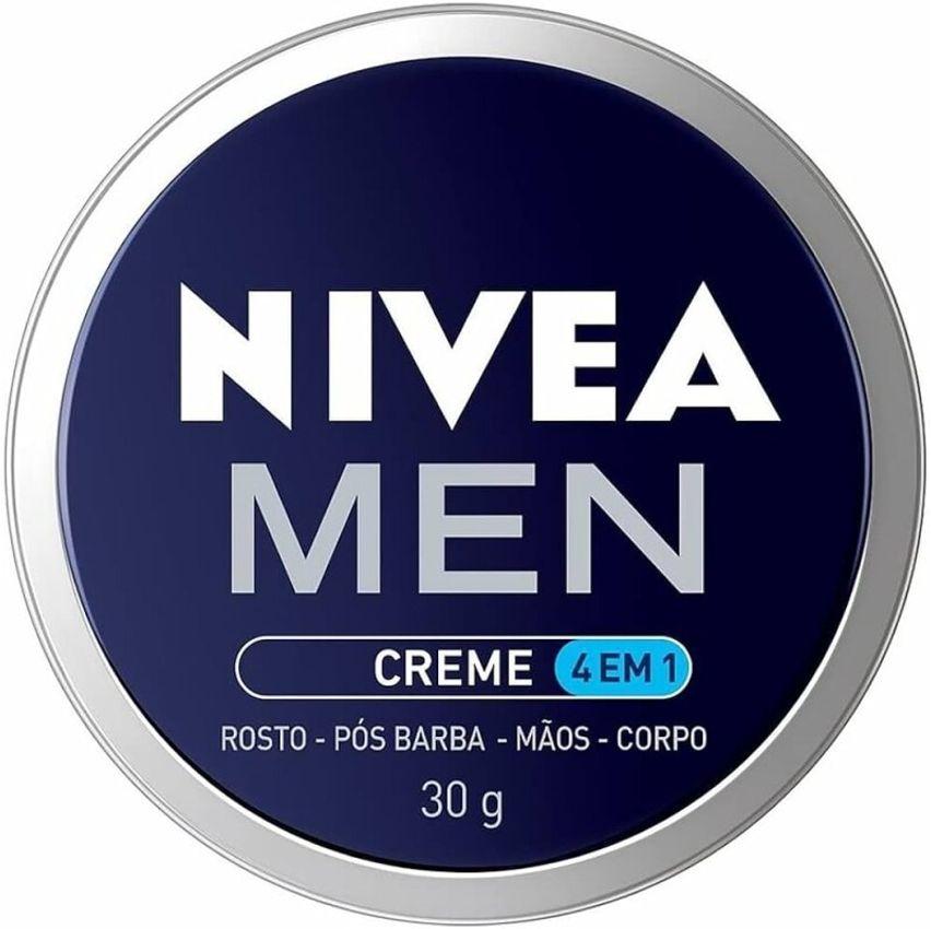 NIVEA MEN Creme 4 em 1 30g - Hidratação intensa evita ressecamento com vitamina E textura creme rápida absorção