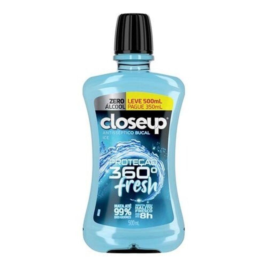 Antisséptico Bucal Closeup Ice Proteção 360º sem Álcool 500ml