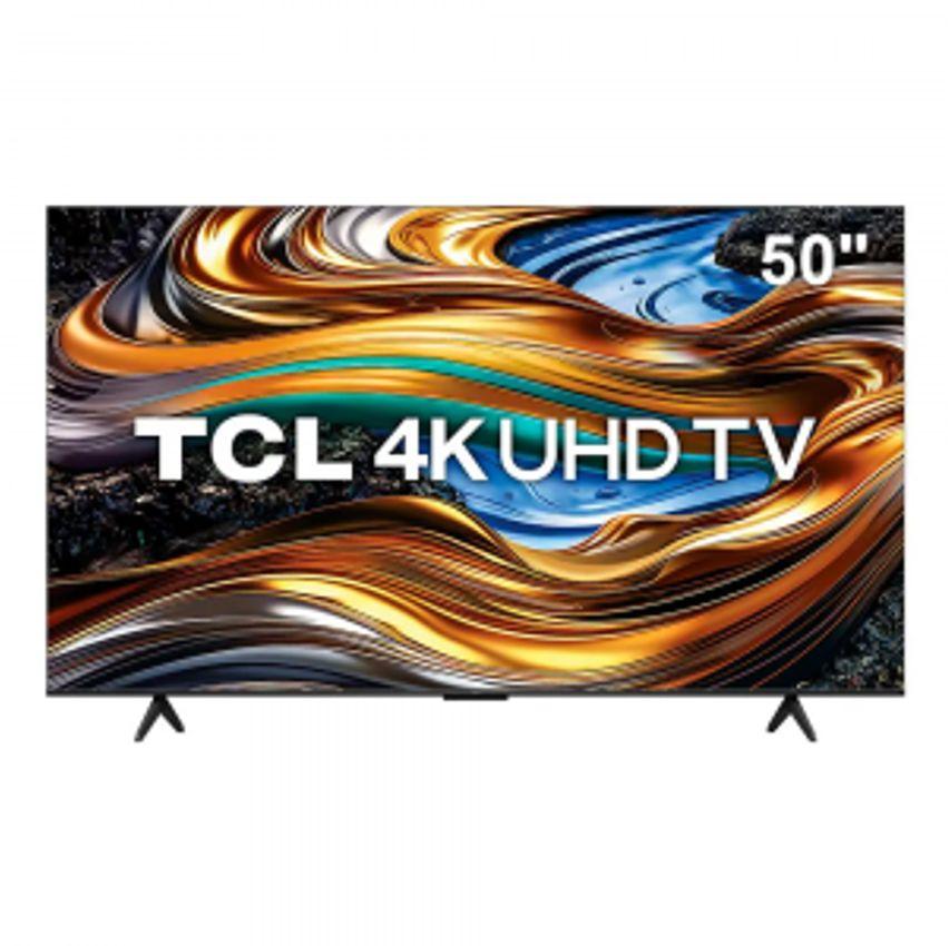 Smart TV 50” UHD 4K TCL P755 LED com Google TV Dolby Vision e Atmos HDR10+ Wi-Fi Bluetooth Google Assistente e Design sem Bordas