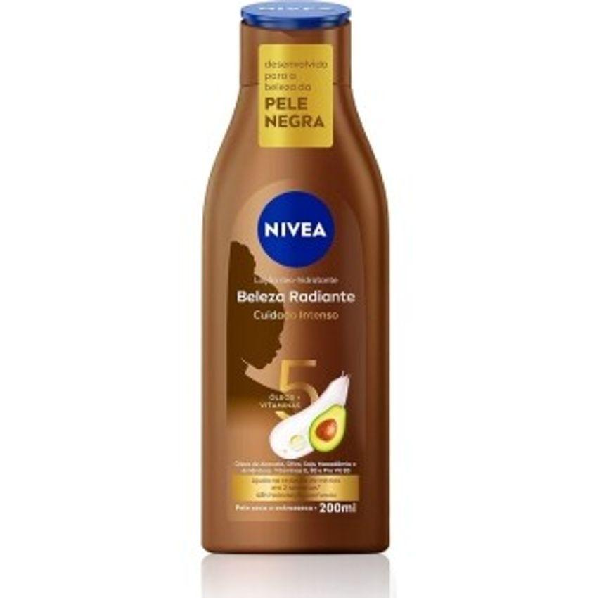 NIVEA Hidratante Desodorante Beleza Radiante Cuidado Intenso 200ml - Para a beleza da pele negra reduz estrias em 2 sema