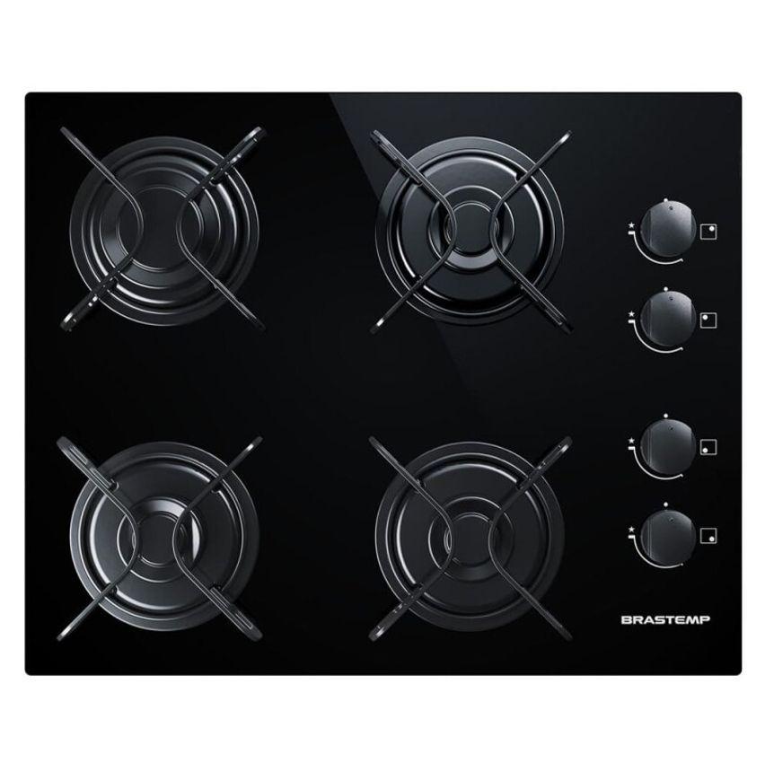 Cooktop 4 Bocas Brastemp com Grades Piatina - BDD61AE - Bivolt