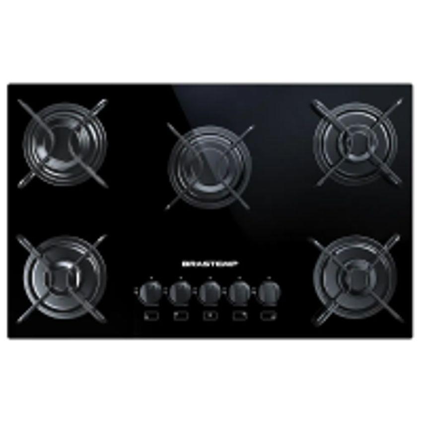 Cooktop Brastemp 5 Bocas Preto Ative! - BDD75AE