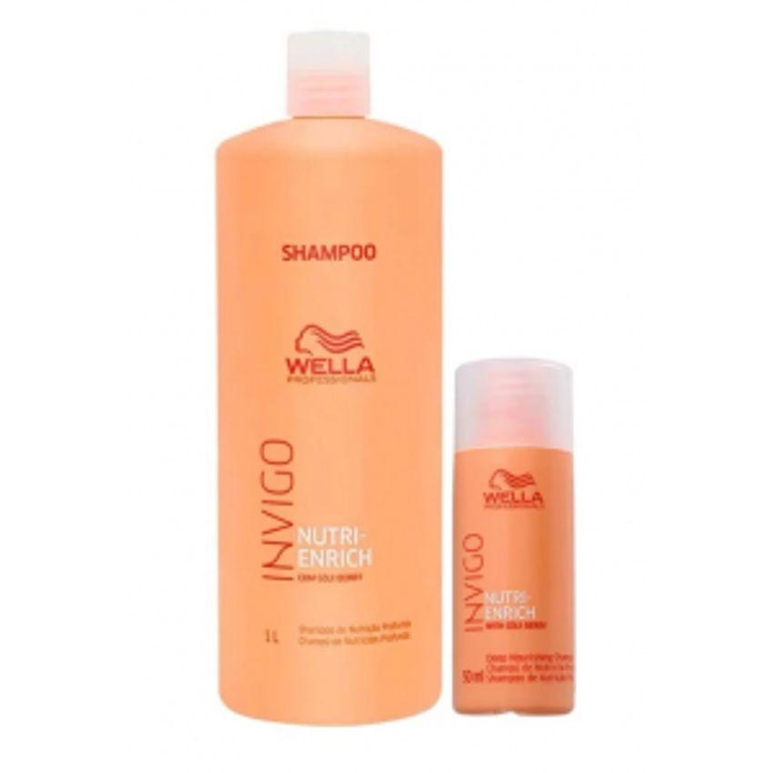 Wella Professionals Invigo Nutri-Enrich Kit Shampoo 50ml + Shampoo 1L Kit156