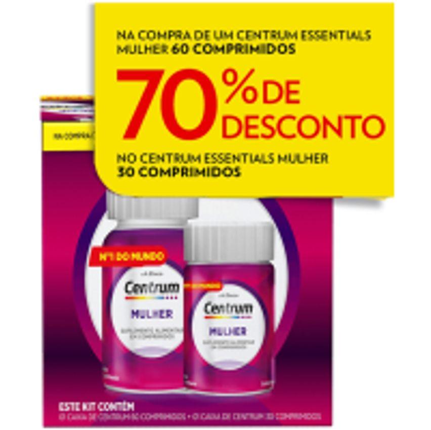 Kit Centrum Gender Mulher de A a Z Vitaminas e Minerais 30 + 60 Comprimidos