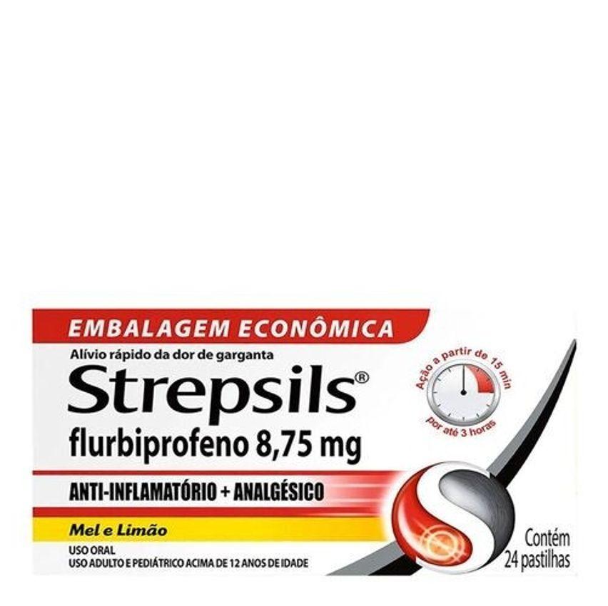 Anti-inflamatório e Analgésico Strepsils 8,75mg 24 Pastilhas