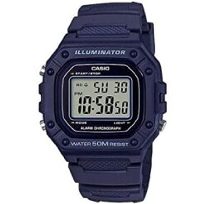 Relógio Casio Digital Azul W-218H-2AVDF