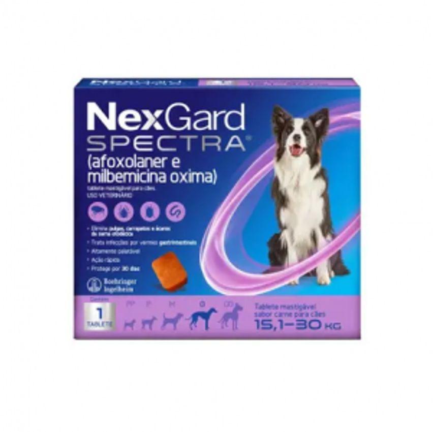 Nexgard Spectra Antipulgas e Vermífugo para Cães de 151 a 30kg - 1 Comprimido