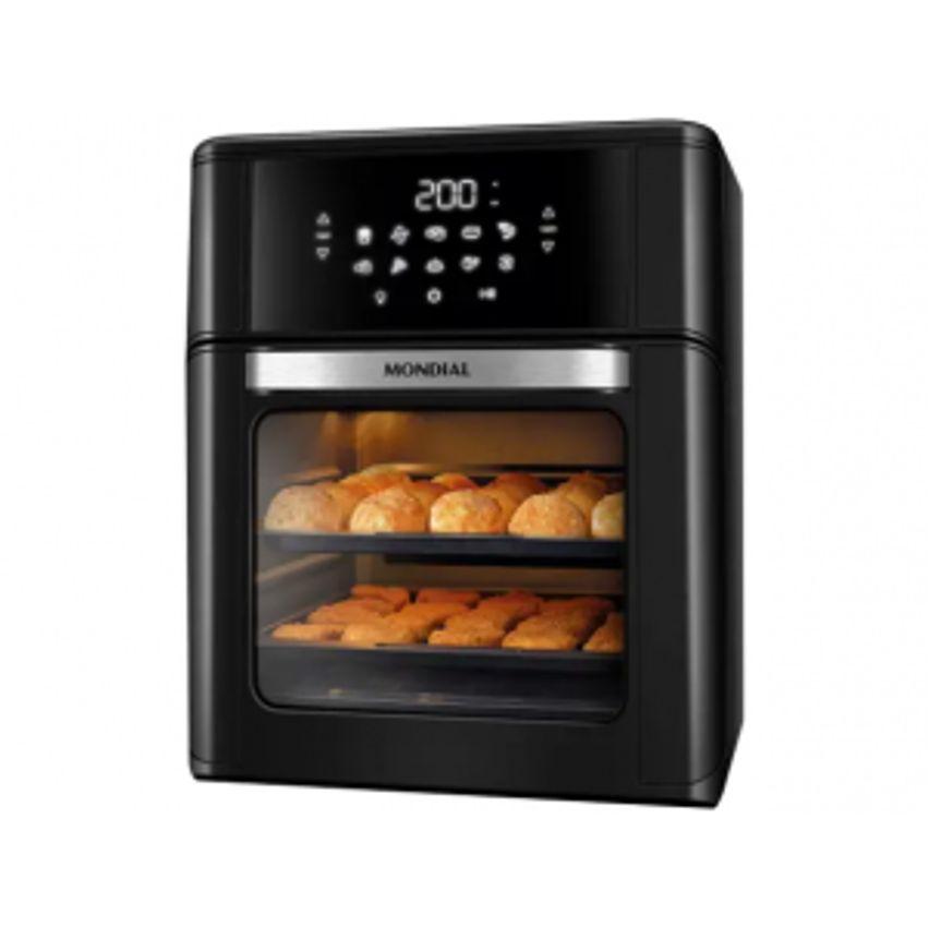 Fritadeira Elétrica sem Óleo/Air Fryer Mondial Forno Oven AFON-12L-FB Preta 12L