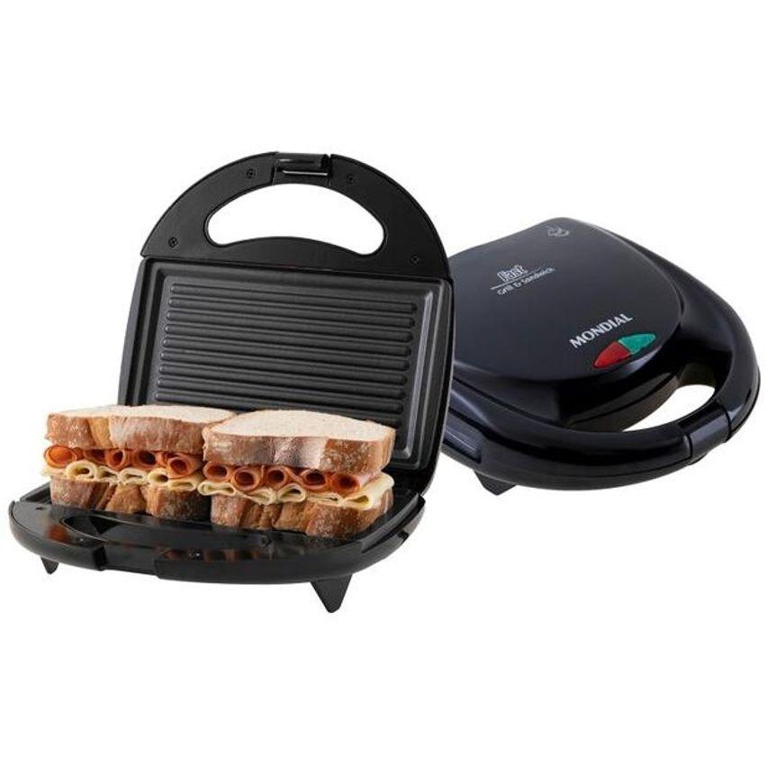 Sanduicheira Mondial Fast Grill S-12 Preta 750W