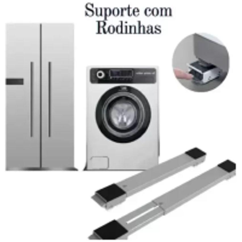 Base Suporte Com Rodinhas Para Geladeira Fogão Maquina De Lavar Sofá Móvel