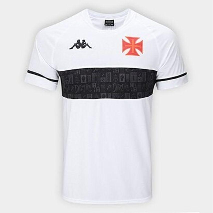 Camisa Vasco Torcedor Kappa Masculina - Branco