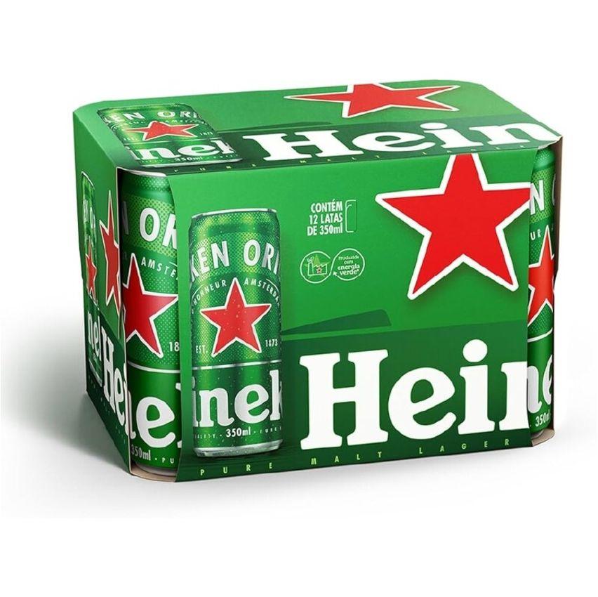 Pack Heineken Cerveja Pilsen - 12 latas de 350ml