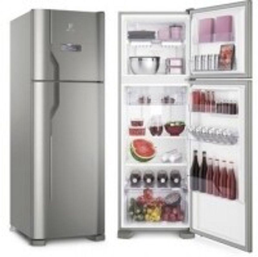 Refrigerador Electrolux Inox Frost Free DFX41 371 Litros 2 Portas