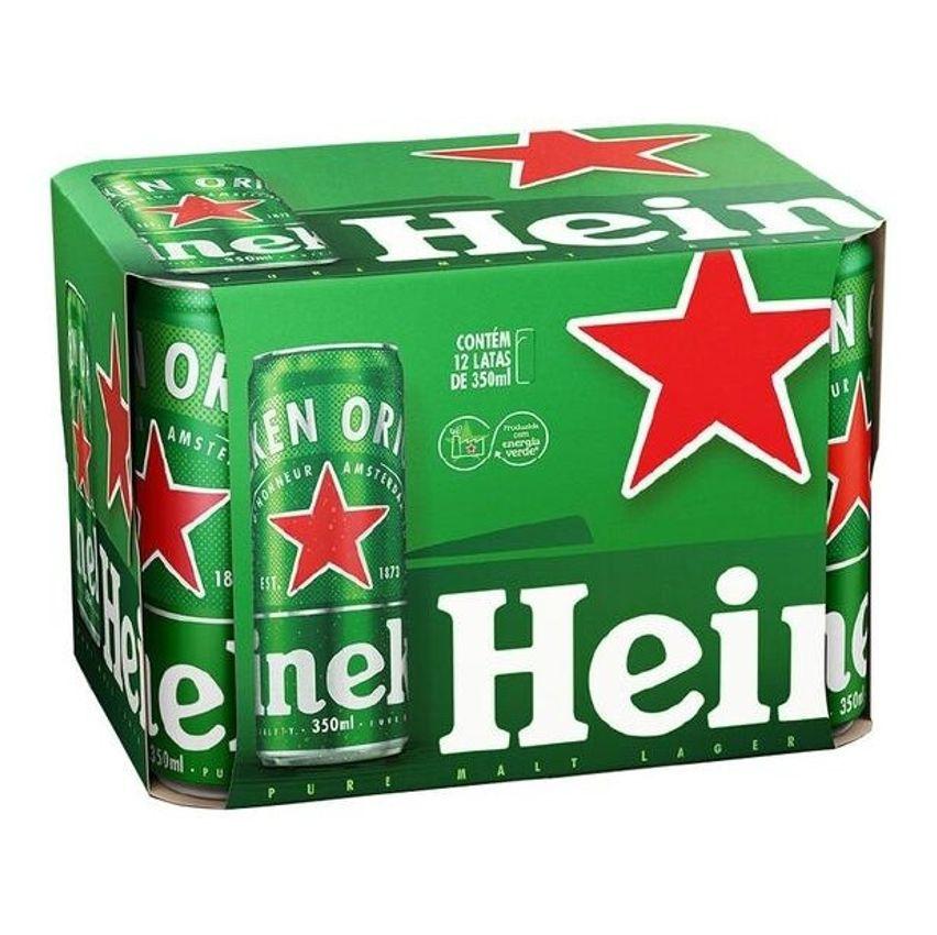 Cerveja Heineken Lata 350ml 12 Unidades