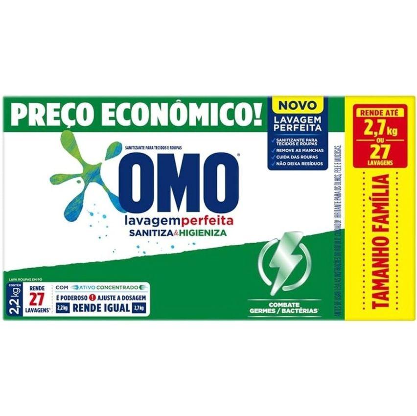 OMO Omo Lavagem Perfeita Sanitiza & Higieniza 2.2Kg