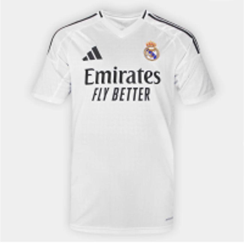 Camisa Real Madrid Home 24/25 s/n° Torcedor Adidas - Masculina