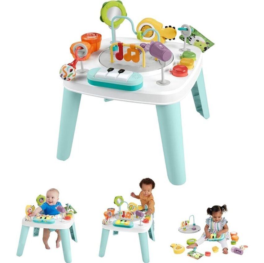 Fisher-Price Centro de Atividades Sucesso Musical 3 em 1 Assento 360 graus Toca até 20 min de Música Brinquedo para Be