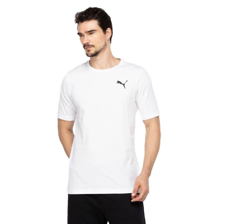 Camiseta Masculina Puma Manga Curta Essentials Small Cat Logo