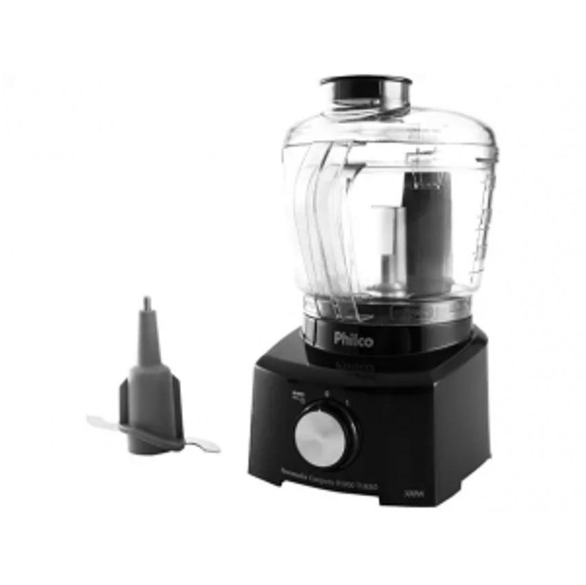 Mini Processador de Alimentos Philco 300W Preto PH900 Turbo 3 em 1