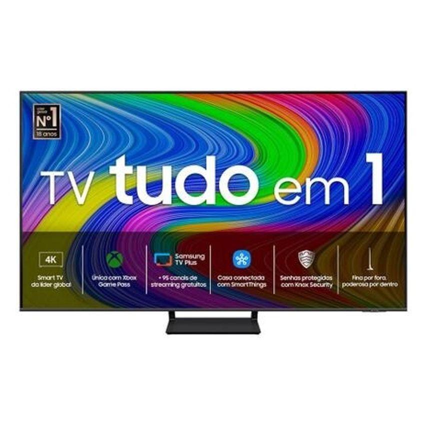 Samsung Smart TV 65" QLED 4K Q65D 2024 Modo Game Tela sem limites Design slim Visual livre de cabos Alexa built in