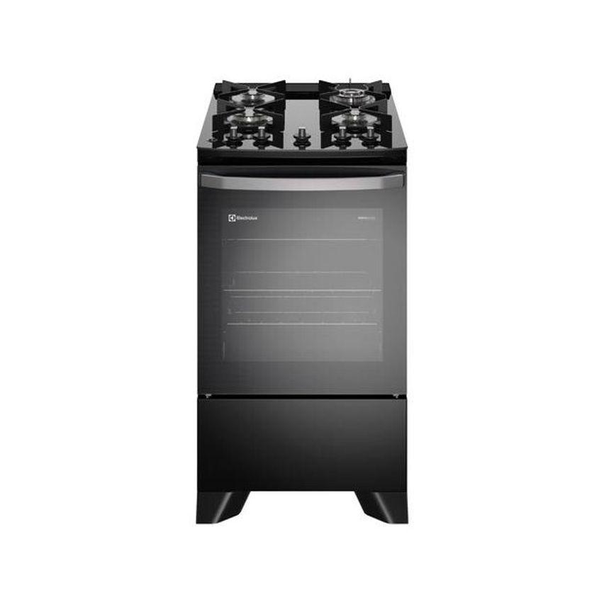 Fogão 4 Bocas Electrolux Preto Acendimento Automático Efficient com PerfectCook FE4GP