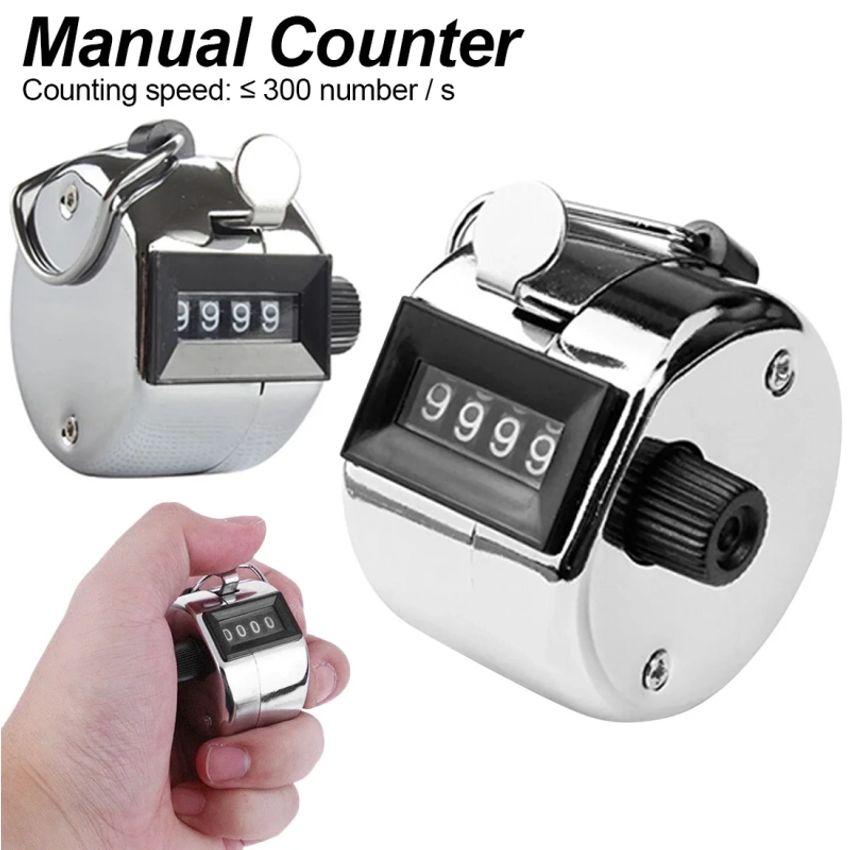 Contador Portátil Metal Lap Tally Counter Handheld Clicker 4