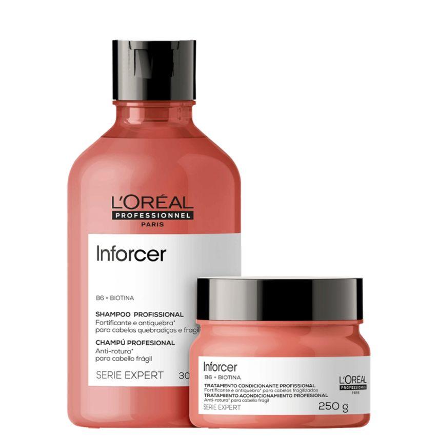 Kit LOréal Professionnel Inforcer Serie Expert Treat (2 Produtos) - Hidratação Capilar Profissional