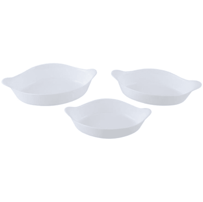 Conjunto de Assadeiras de Vidro Marinex - Opaline 3 Peças