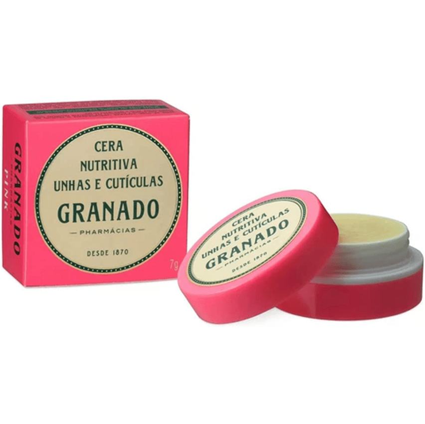 Cera Nutritiva Unhas e Cutículas Pink, Granado, Rosa, 7g