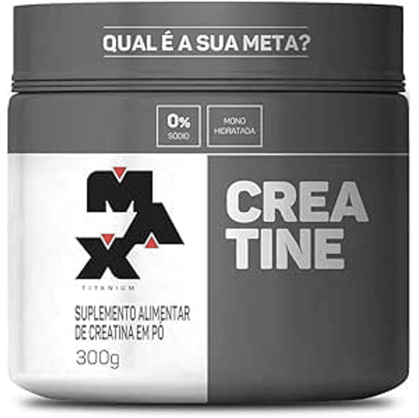 Max Titanium Creatina - Suplemento alimentar de creatina em pó, 300g