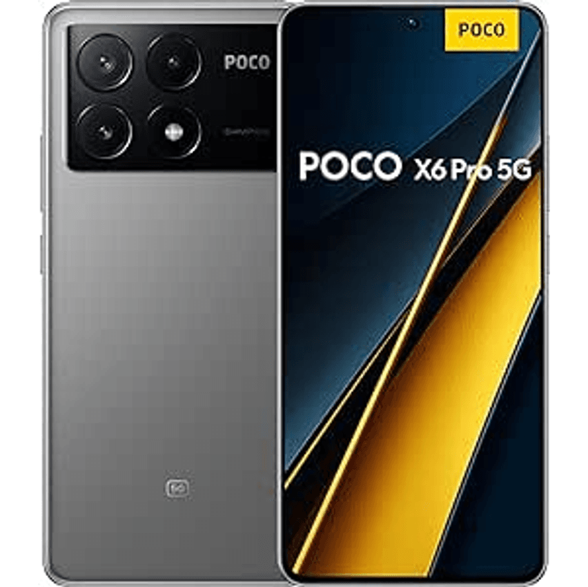 Smartphone Xiaomi POCO X6 Pro 5G 12GB+512GB NFC Dimensity 8300-Ultra 64MP câmera tripla 67W 120Hz AMOLED (Cinza)